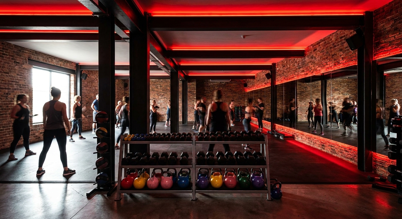 Functional-Training-Zone mit Hanteln